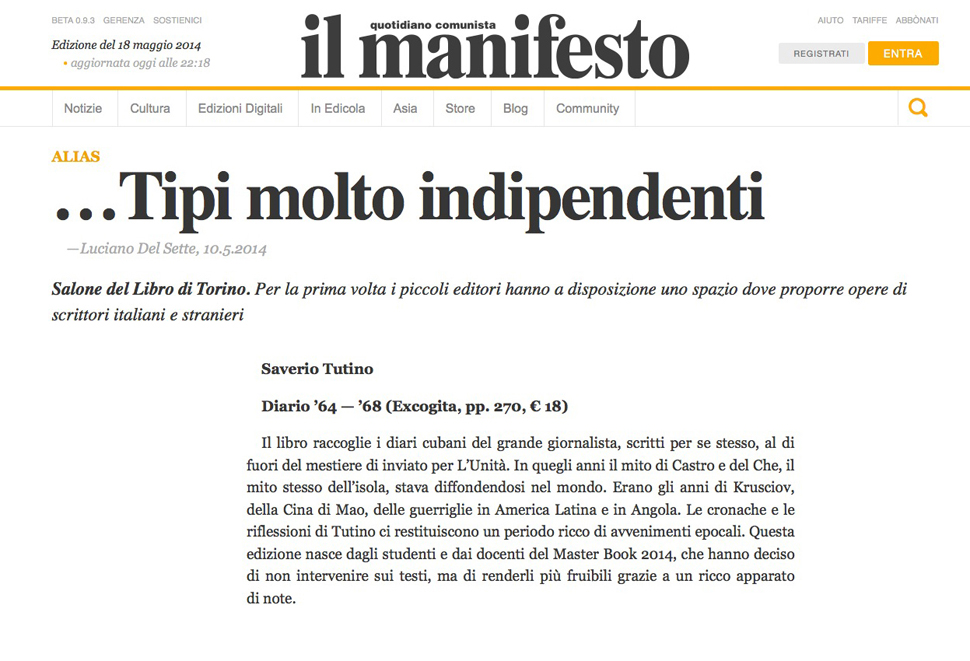 Manifesto recensione Tutino