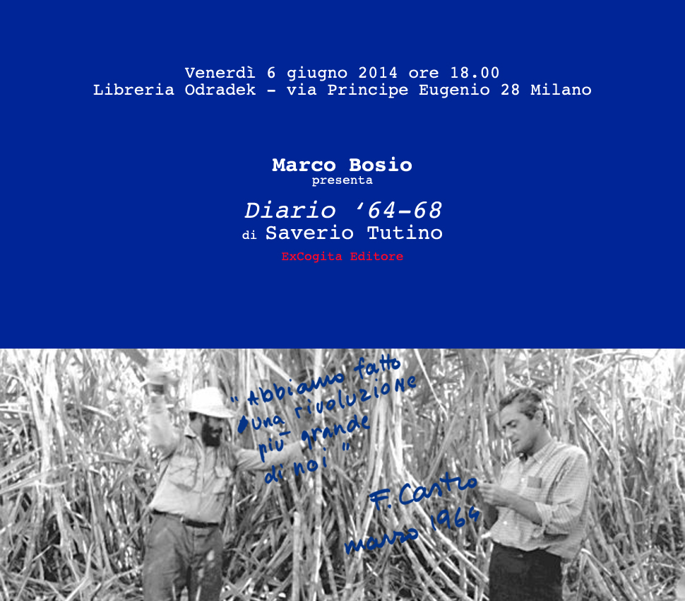Diario ’64-68, presentazione presso la libreria Odradek